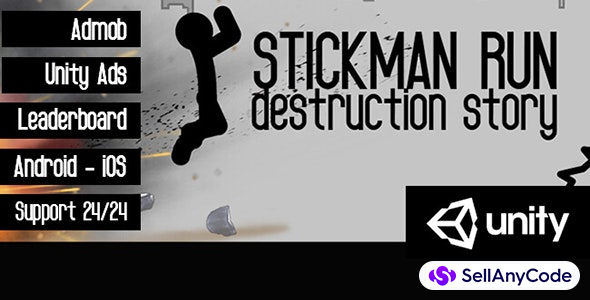 Stickman Run Game- Unity Template