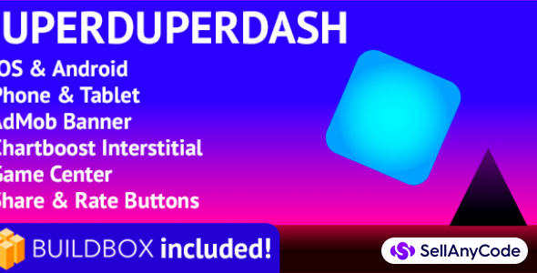 SuperDuperDash: BuildBox Game (Easy Reskin)