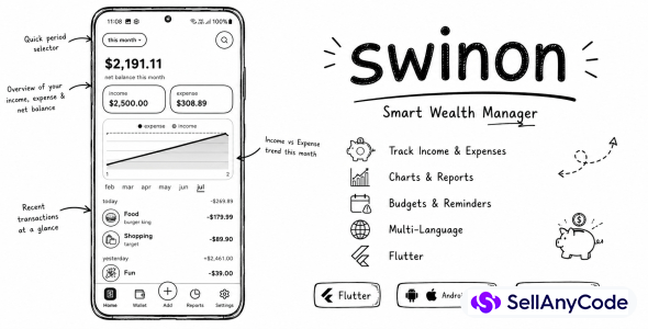 Swinon - Ultimate Flutter Expense Tracker