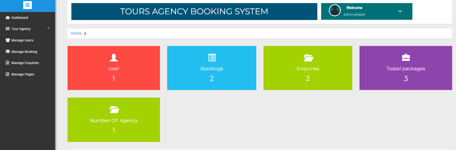 TOURS BOOKING SYSTEM