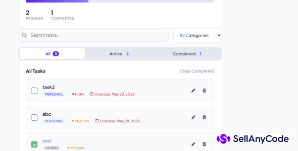 TaskFlow: Modern Web-Based To-Do & Task Management System with Dark Mode