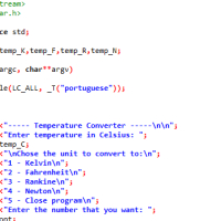 Temperature Converter – C++ Console Program
