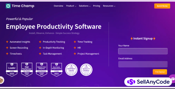 Time Champ - Employee Productivity Software