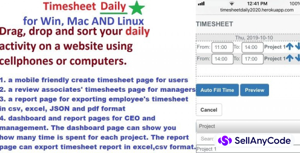 Timesheet PHP Script