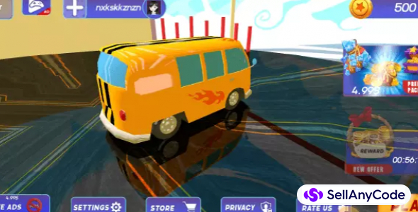 Toon Car Stunt Driving 3D Game