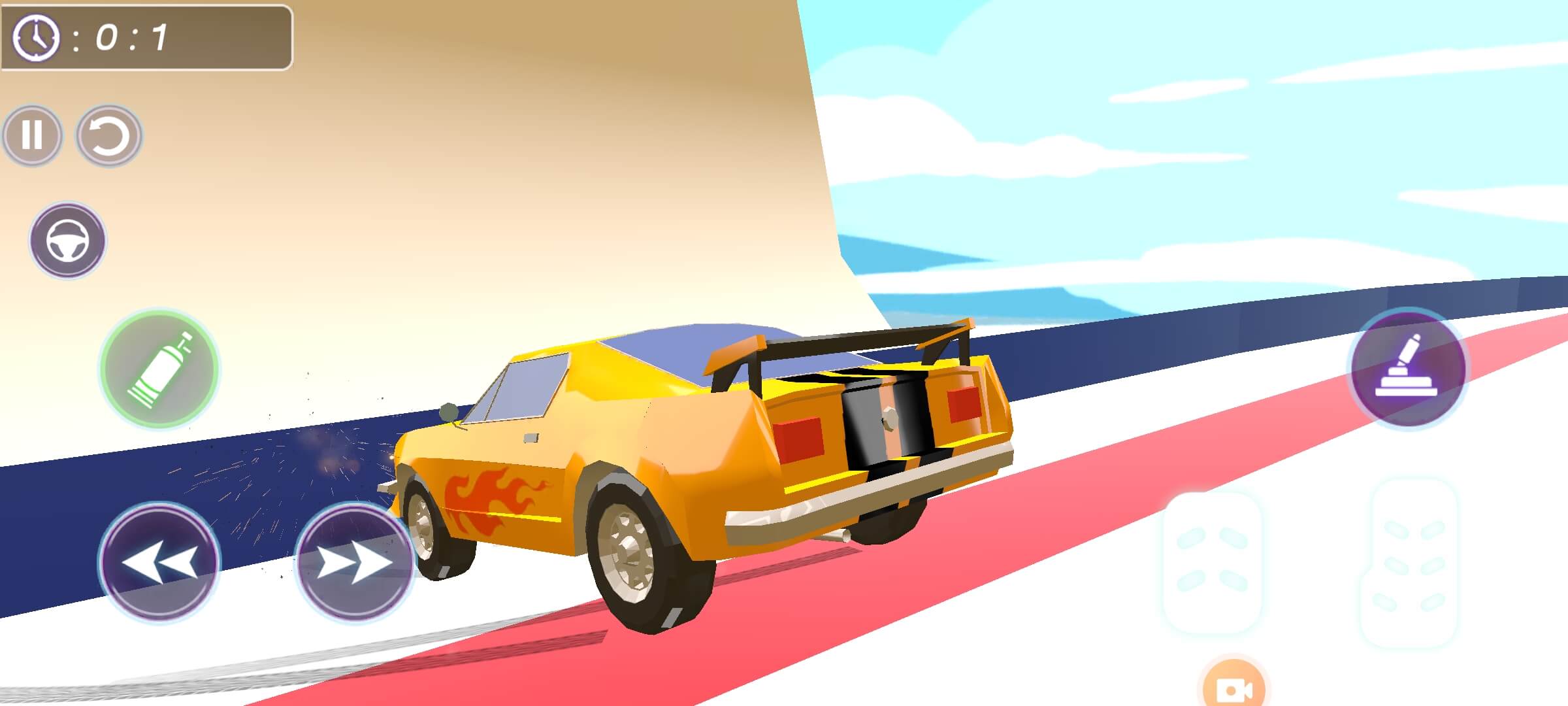 Toon Car Stunt Driving 3D Game