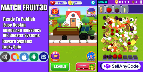 Triple Match Fruits