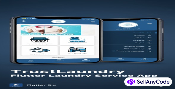 Trust Laundry - On-Demand Laundry App (Flutter + Firebase)