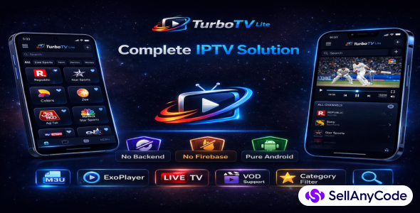 TurboTV Lite Smart IPTV & ExoPlayer App