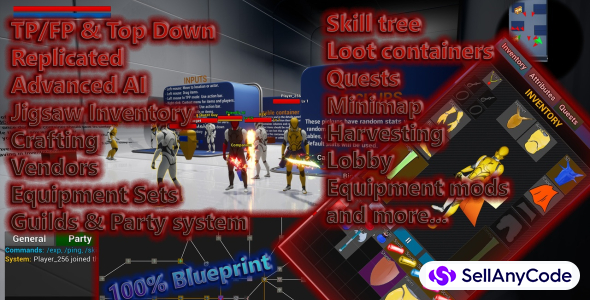 Ultimate Action RPG Multiplayer Template Unreal Engine 5 Game Project