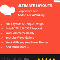 Ultimate Layouts - Responsive Grid & Youtube Video Gallery - Addon For WPBakery Page Builder