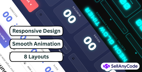 UltraTimer Pro Multipurpose Mega Countdown Timer Template (HTML, CSS, JS)