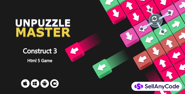 UnPuzzle Master + Level Editor - HTML5 Game (Construct 3)