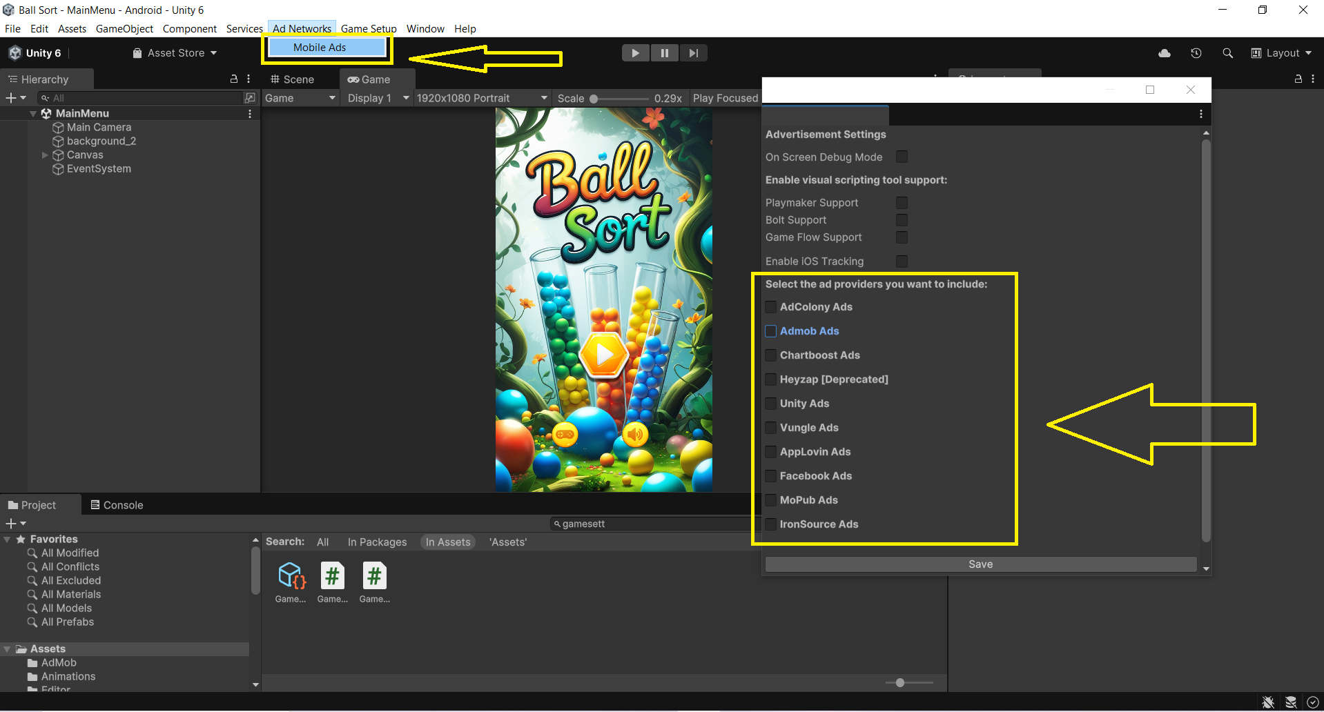 Unity Ball Sort Game - 12000 Levels