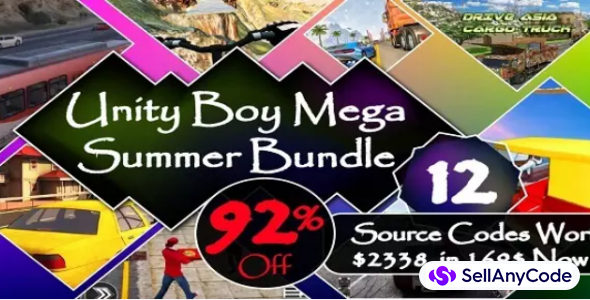 Unity Boy’s Mega Summer Bundle: 12 Source Codes