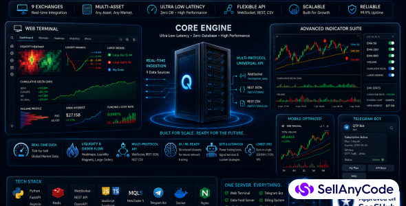 Universal Real-time crypto telemetry data engine