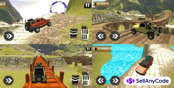 Uphill jeep driving simulation game : jeep drive car game 2021