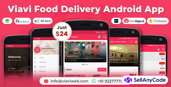 Viavi Food Delivery Android App