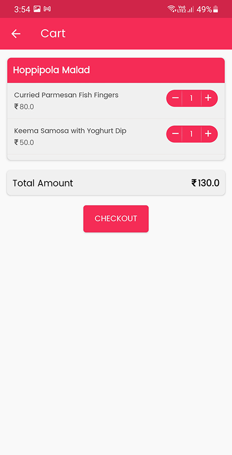 Viavi Food Delivery Android App
