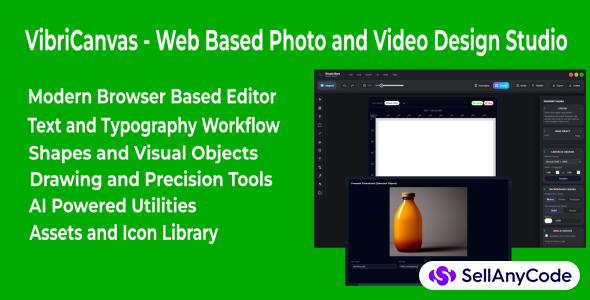 VibriCanvas - Web Based Photo and Video Design Studio