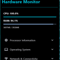 System Monitor Pro Python & Flet GUI