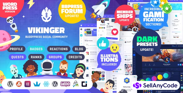 Vikinger - BuddyPress and GamiPress Social Community