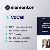 VoCall - Call Center & Telemarketing Elementor Template Kit