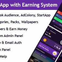 Wallpapers App with Earning system + Admin Panel