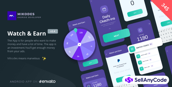 Watch And Earn - Android App Source Code