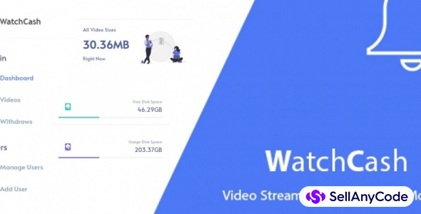 WatchCash Video Stream With Earning Money Script