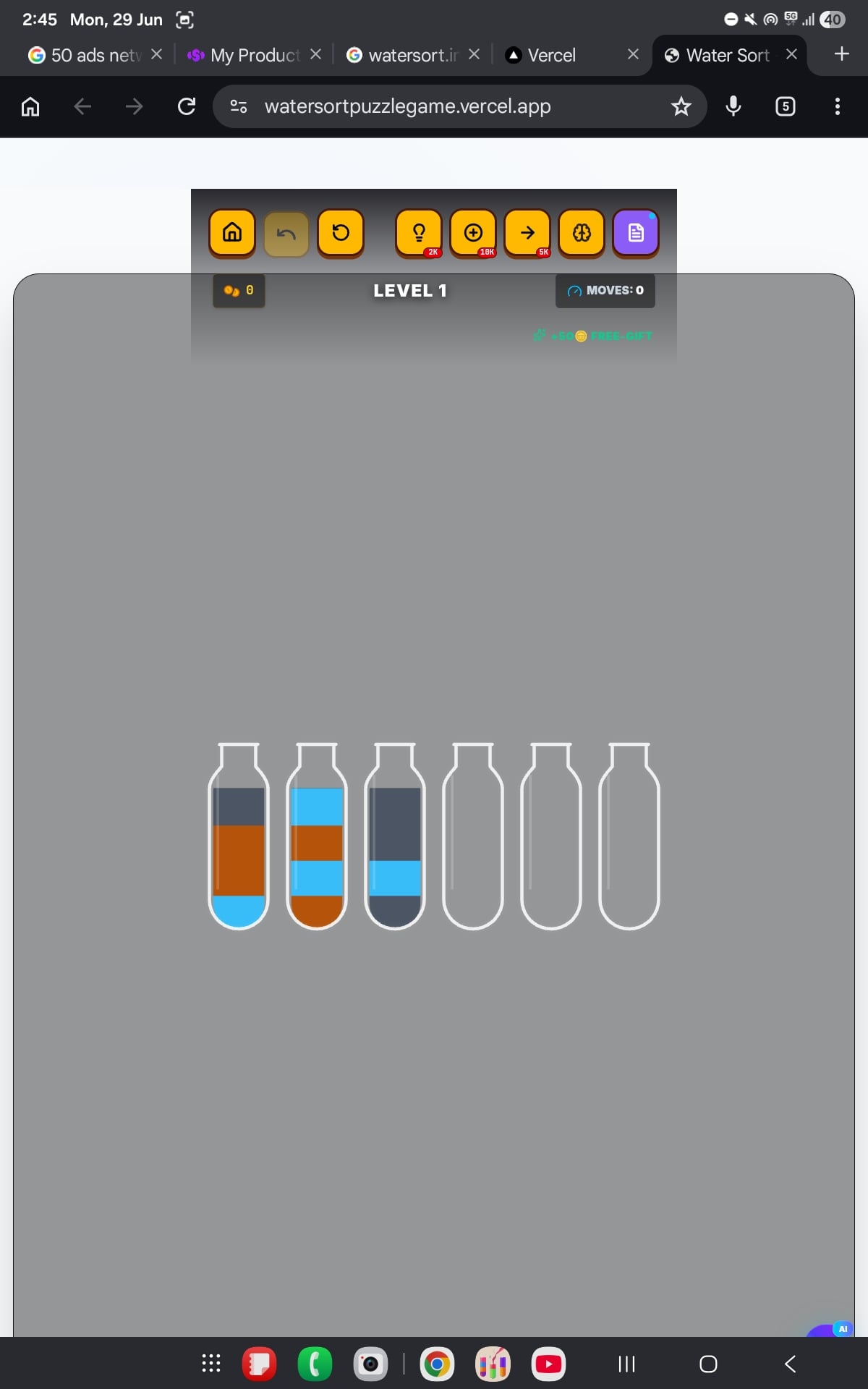 Water Sort Puzzle: Color Game AI
