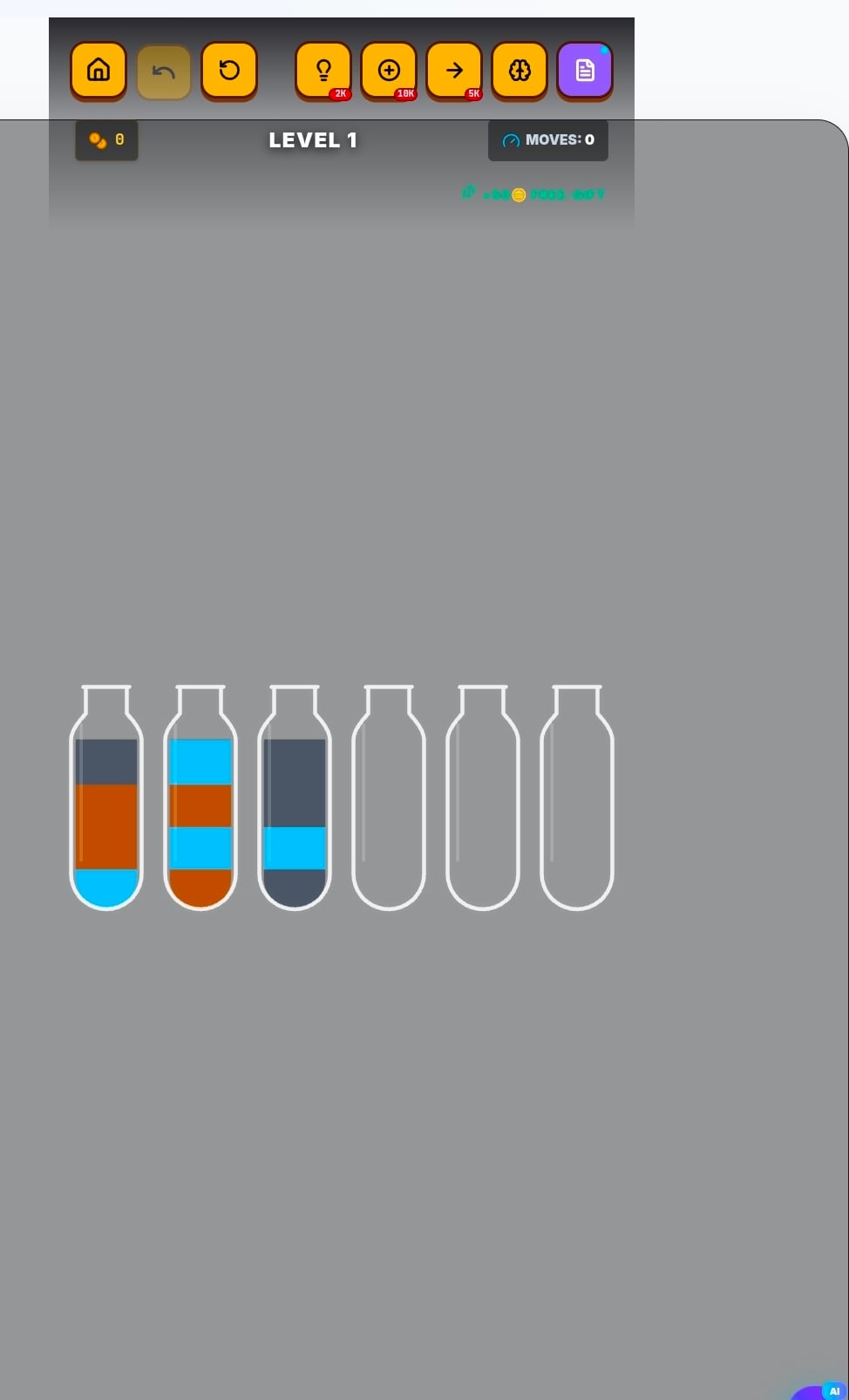 Water Sort Puzzle: Color Game AI
