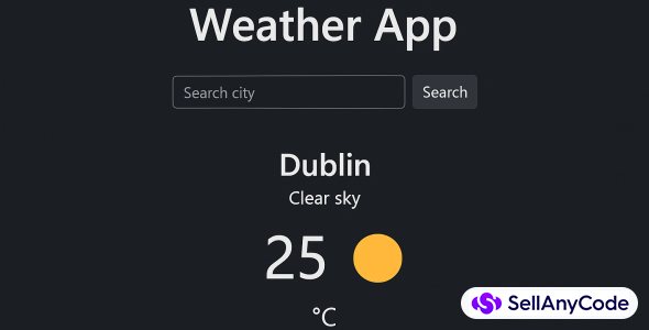 Weather App Zypher (HTML, CSS, JS)