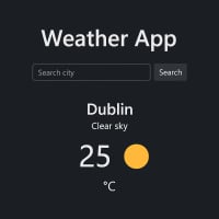 Weather App Zypher (HTML, CSS, JS)