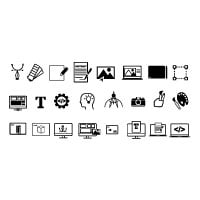 Web Design & Development Line Icons