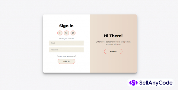 Web Sites Sign İn-Sign Up-Form