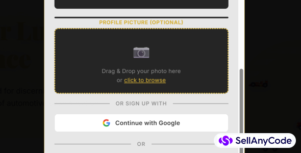 Website template
