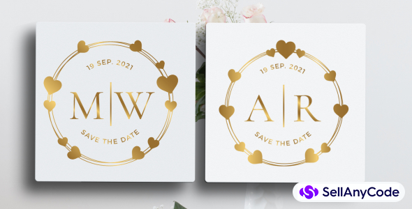 Wedding Heart Logo Templates