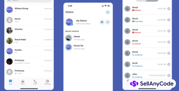 WhatsApp Clone App | Chat, Audio, Video App Flutter Android and iOS with Admin Panel