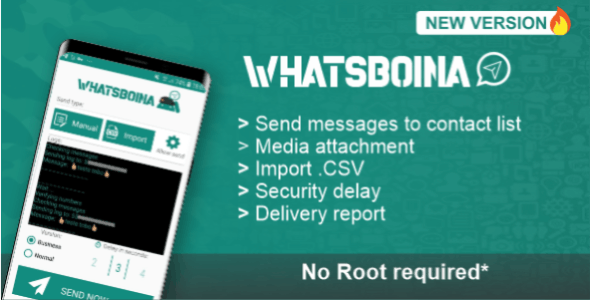 WhatsBoina - Whatsapp Marketing Bulk and Chatbot Android