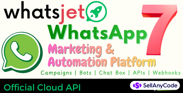 WhatsJet SaaS - A WhatsApp Marketing Platform With Bulk Sender