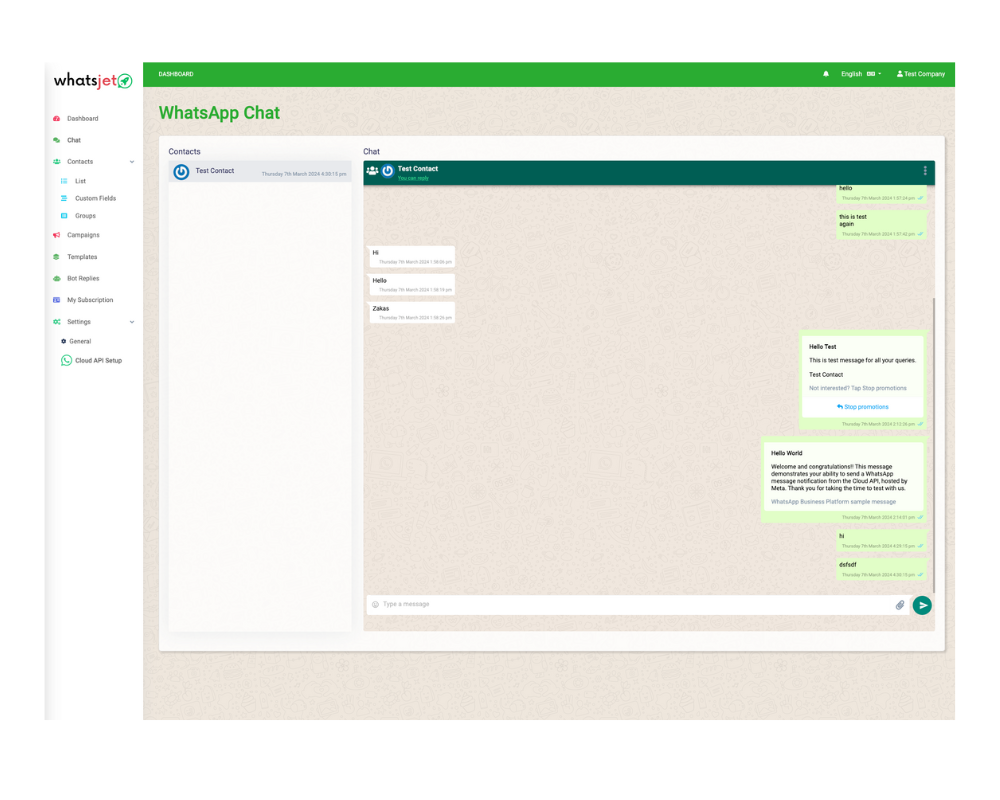 WhatsJet SaaS - A WhatsApp Marketing Platform with Bulk Sender