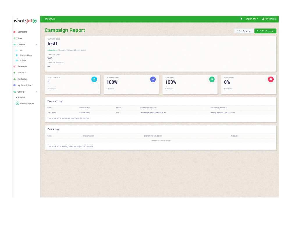 WhatsJet SaaS - A WhatsApp Marketing Platform with Bulk Sender
