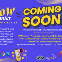 WoWCounter - Coming Soon & Countdown Script With Admin Panel, Analytics And Multilingual RTL