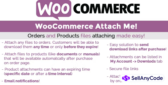 WooCommerce Attach Me!