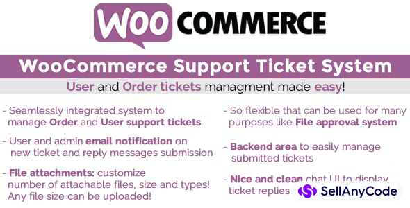 WooCommerce Support Ticket System