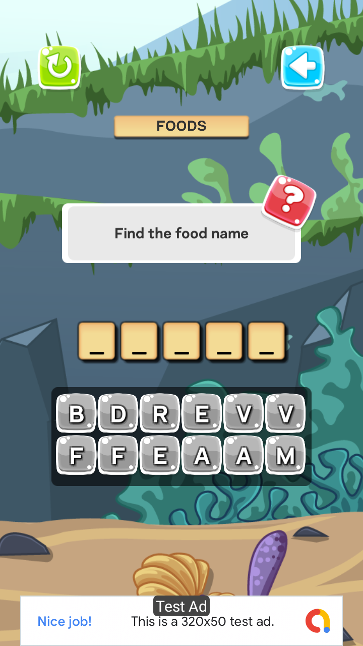 Word Quiz Game (Unity+Admob+Android+IOS)