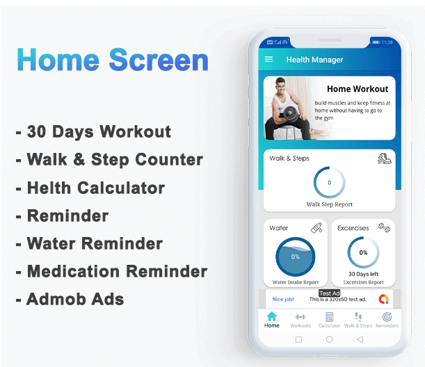 Workout Manager Health Calculator for Fitness Source Code - SellAnyCode
