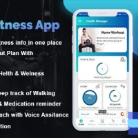 Workout Manager & Health Calculator for Fitness ( Water medicine reminder & pedometer )
