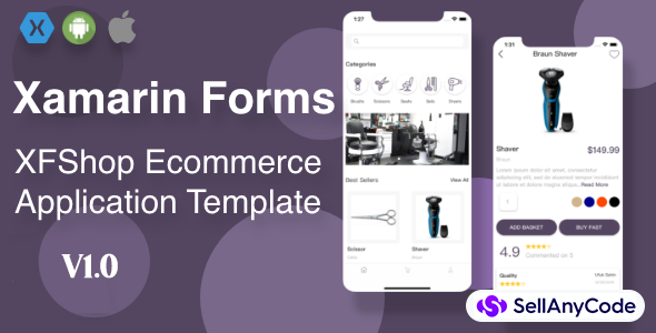 XFShop E-Commerce App | Xamarin Forms